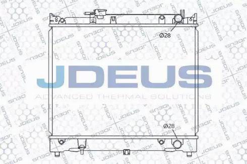 Jdeus 042E01 - Радіатор, охолодження двигуна autocars.com.ua