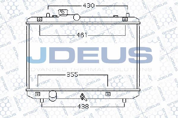 Jdeus 042M17 - Радіатор, охолодження двигуна autocars.com.ua