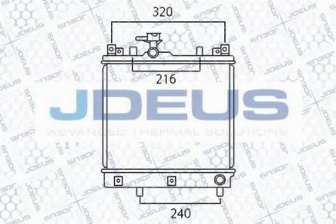 Jdeus 042M19 - Радиатор, охлаждение двигателя autodnr.net