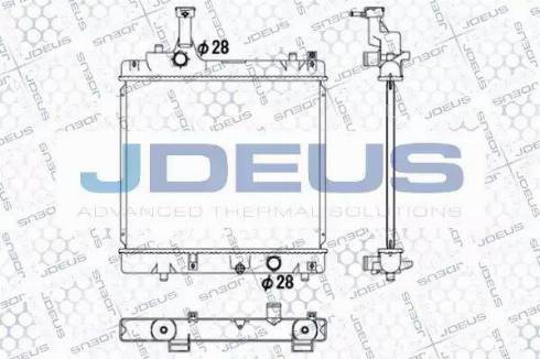 Jdeus 042M24 - Радіатор, охолодження двигуна autocars.com.ua