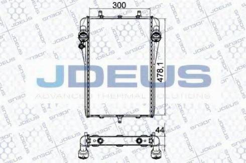Jdeus 043M13 - Радіатор, охолодження двигуна autocars.com.ua