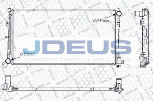 Jdeus 053M07 - Радіатор, охолодження двигуна autocars.com.ua