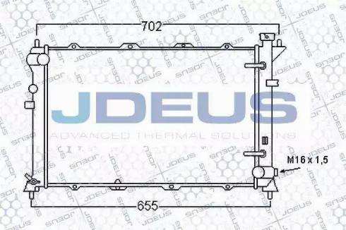 Jdeus 054M12 - Радіатор, охолодження двигуна autocars.com.ua