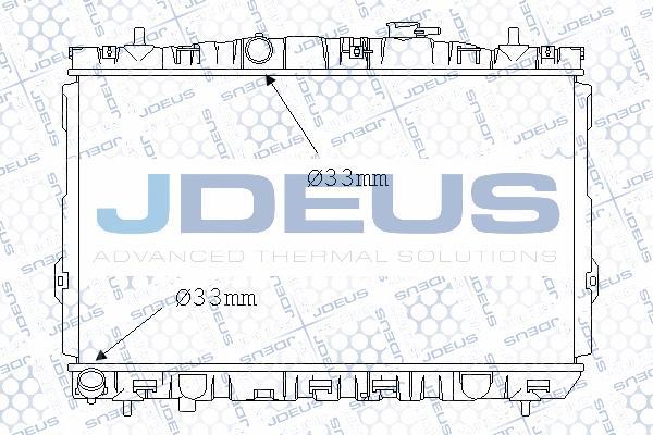 Jdeus 054M26 - Радиатор, охлаждение двигателя autodnr.net