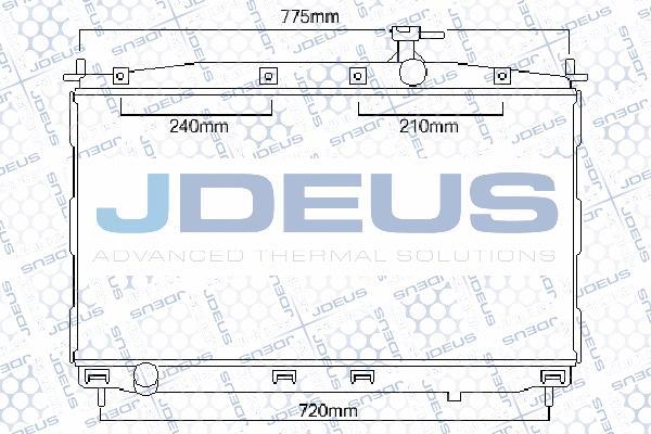 Jdeus 054M27 - Радиатор, охлаждение двигателя autodnr.net