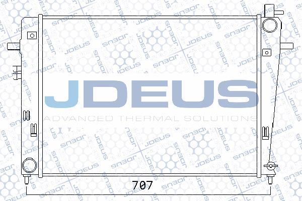 Jdeus 054M34 - Радіатор, охолодження двигуна autocars.com.ua