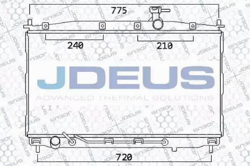 Jdeus 054M38 - Радиатор, охлаждение двигателя autodnr.net