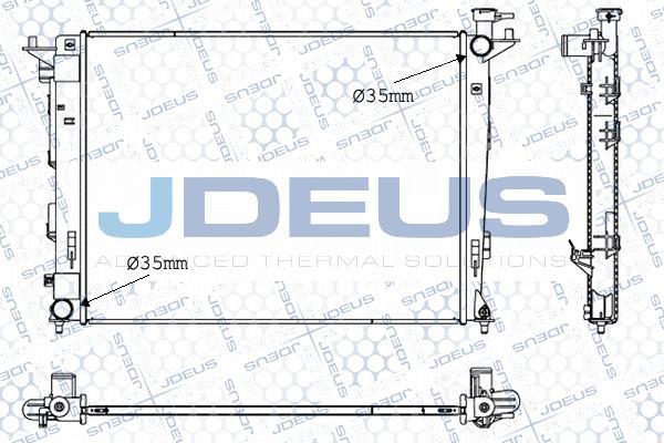 Jdeus 054M47 - Радіатор, охолодження двигуна autocars.com.ua
