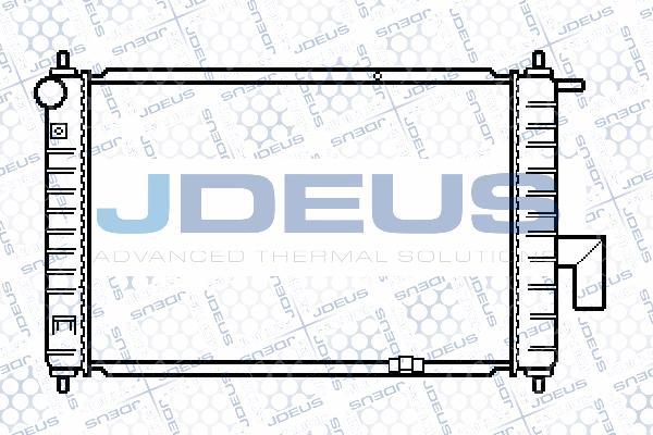 Jdeus 056M07 - Радіатор, охолодження двигуна autocars.com.ua