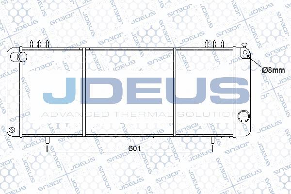 Jdeus 057M02 - Радіатор, охолодження двигуна autocars.com.ua