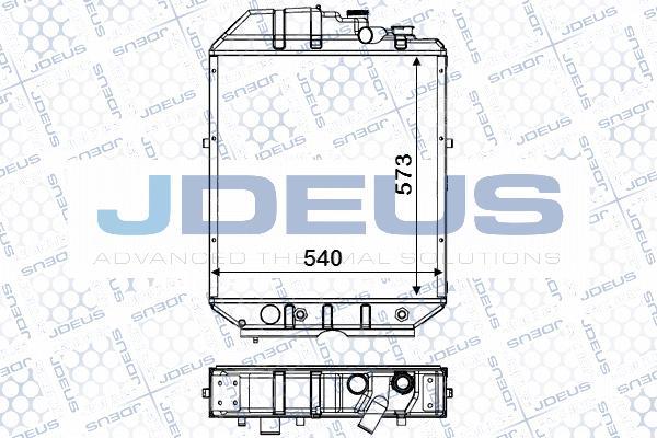 Jdeus 060M02 - Радіатор, охолодження двигуна autocars.com.ua