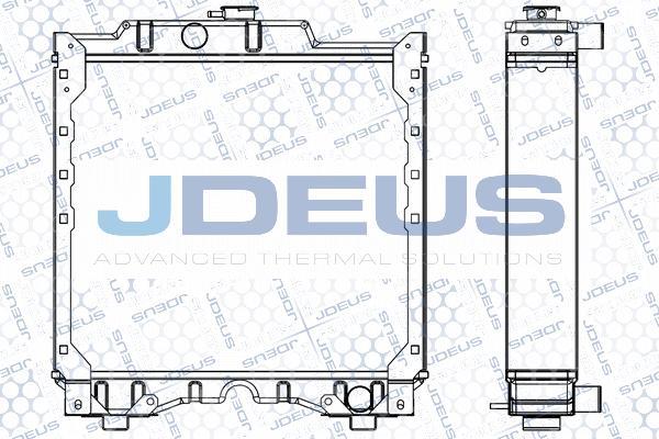 Jdeus 060M08 - Радіатор, охолодження двигуна autocars.com.ua