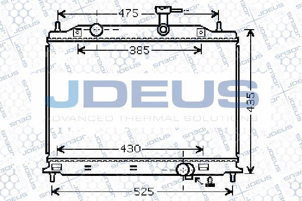 Jdeus 065M05 - Радіатор, охолодження двигуна autocars.com.ua