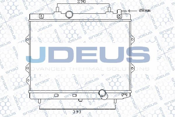 Jdeus 065M13 - Радіатор, охолодження двигуна autocars.com.ua