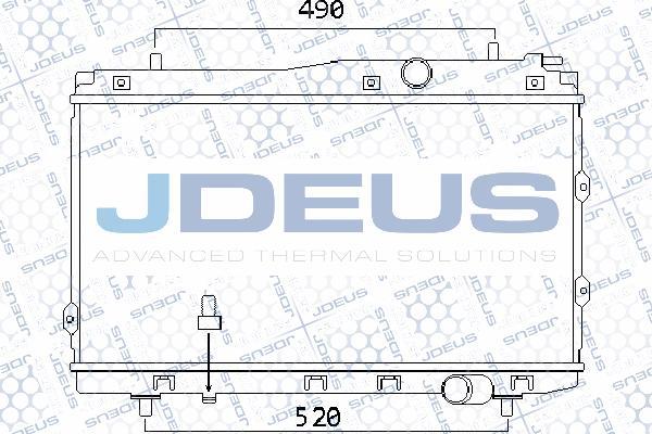 Jdeus 065M17 - Радіатор, охолодження двигуна autocars.com.ua