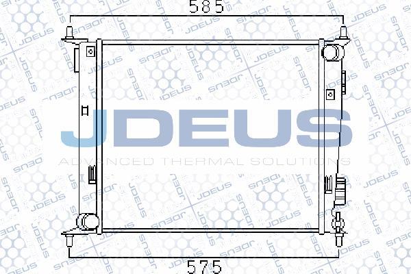 Jdeus 065M20 - Радіатор, охолодження двигуна autocars.com.ua