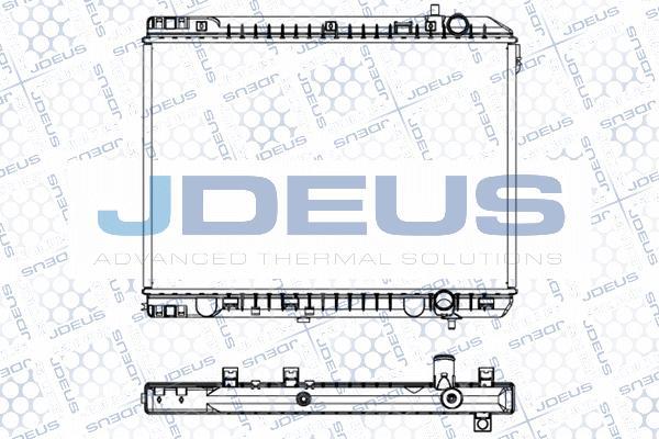 Jdeus 065M23 - Радіатор, охолодження двигуна autocars.com.ua