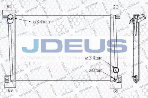 Jdeus 070M04 - Радіатор, охолодження двигуна autocars.com.ua