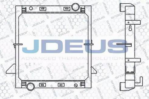 Jdeus 114M08 - Радіатор, охолодження двигуна autocars.com.ua