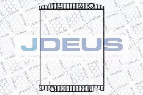 Jdeus 114M12 - Радіатор, охолодження двигуна autocars.com.ua