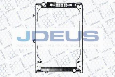 Jdeus 115M08 - Радіатор, охолодження двигуна autocars.com.ua