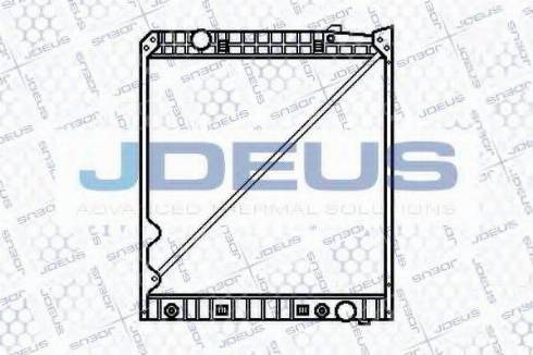 Jdeus 117M06B - Радіатор, охолодження двигуна autocars.com.ua