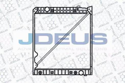 Jdeus 117M06 - Радиатор, охлаждение двигателя autodnr.net