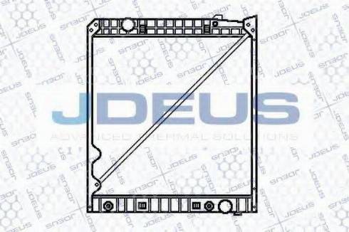Jdeus 117M07B - Радіатор, охолодження двигуна autocars.com.ua