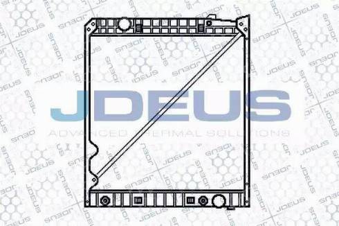 Jdeus 117M07 - Радіатор, охолодження двигуна autocars.com.ua