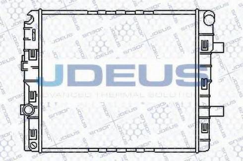 Jdeus 117M49 - Радіатор, охолодження двигуна autocars.com.ua