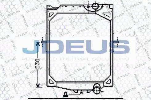 Jdeus 131M03A - Радіатор, охолодження двигуна autocars.com.ua