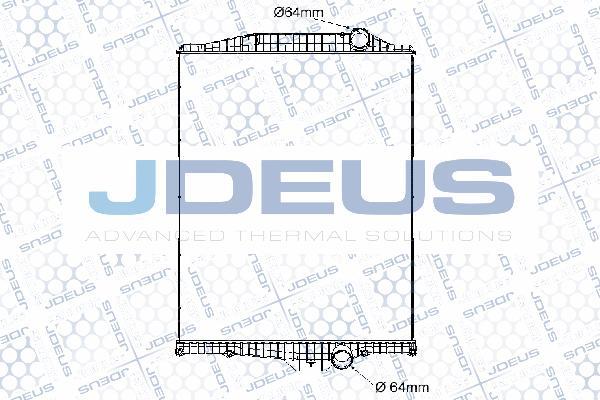 Jdeus 131M03B - Радіатор, охолодження двигуна autocars.com.ua