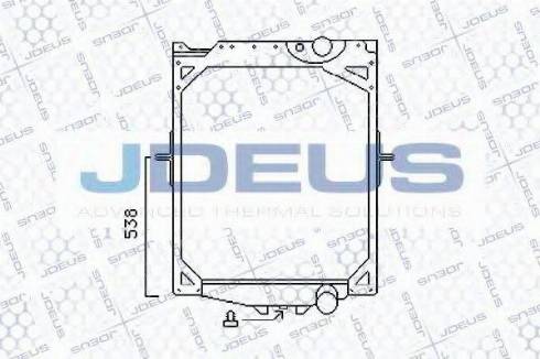 Jdeus 131M03 - Радіатор, охолодження двигуна autocars.com.ua