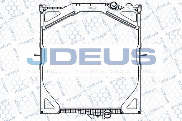 Jdeus 131M08A - Радіатор, охолодження двигуна autocars.com.ua