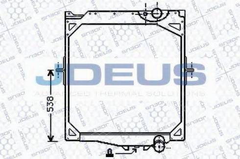 Jdeus 131M08 - Радіатор, охолодження двигуна autocars.com.ua