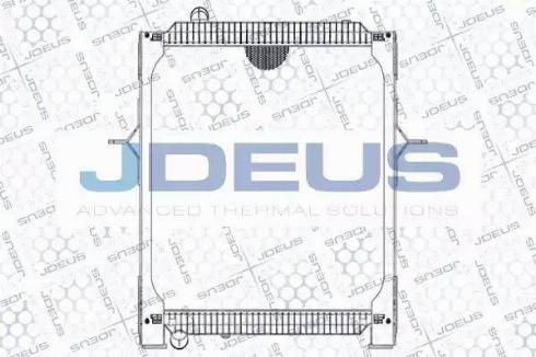 Jdeus 131M09 - Радіатор, охолодження двигуна autocars.com.ua