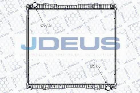 Jdeus 141M02 - Радіатор, охолодження двигуна autocars.com.ua