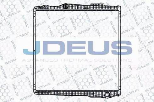 Jdeus 141M07 - Радіатор, охолодження двигуна autocars.com.ua