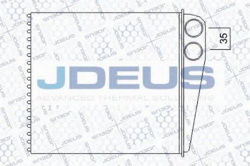 Jdeus 201M03 - Теплообменник, отопление салона autodnr.net