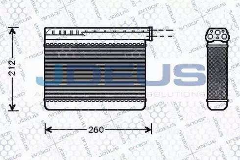 Jdeus 205M05 - Теплообмінник, опалення салону autocars.com.ua