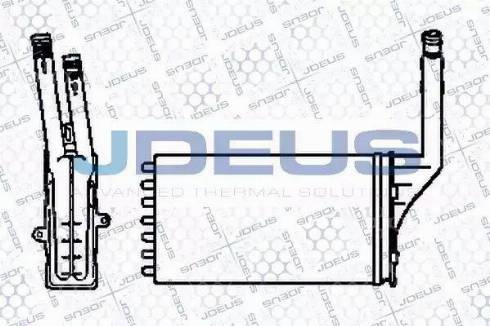 Jdeus 207B04 - Теплообмінник, опалення салону autocars.com.ua