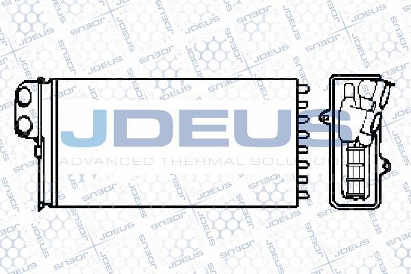 Jdeus 207B06 - Теплообмінник, опалення салону autocars.com.ua