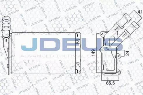 Jdeus 207M12 - Теплообмінник, опалення салону autocars.com.ua