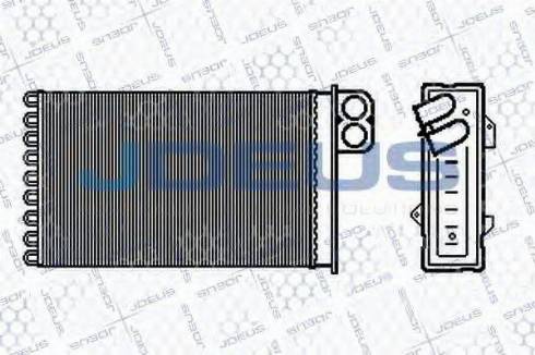 Jdeus 207M47 - Теплообмінник, опалення салону autocars.com.ua