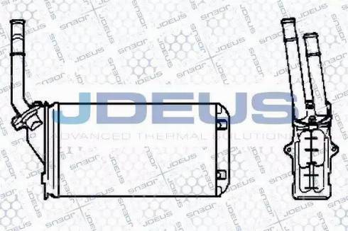 Jdeus 207V03 - Теплообмінник, опалення салону autocars.com.ua