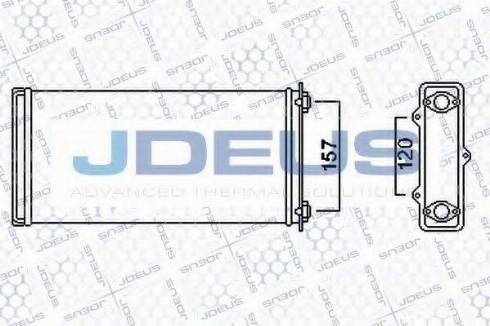 Jdeus 208M01 - Теплообмінник, опалення салону autocars.com.ua