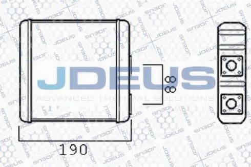 Jdeus 219M02 - Теплообмінник, опалення салону autocars.com.ua