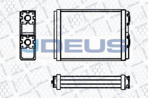 Jdeus 219M52 - Теплообмінник, опалення салону autocars.com.ua