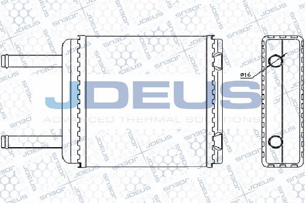 Jdeus 220M07A - Теплообмінник, опалення салону autocars.com.ua
