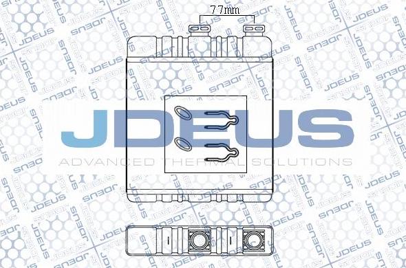 Jdeus 220M30 - Теплообмінник, опалення салону autocars.com.ua